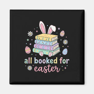 Alle Bücher für Ostern Süßer Hase Bücherliebhaber Magnet