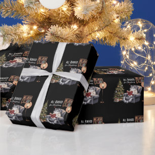 Alle Bücher für Weihnachten gebucht Bücherkatze Wi Geschenkpapier