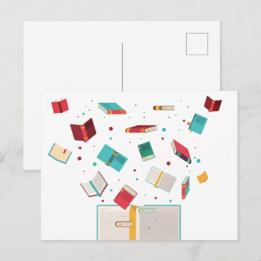Alle Bücher Postkarte (Vorne/Hinten)