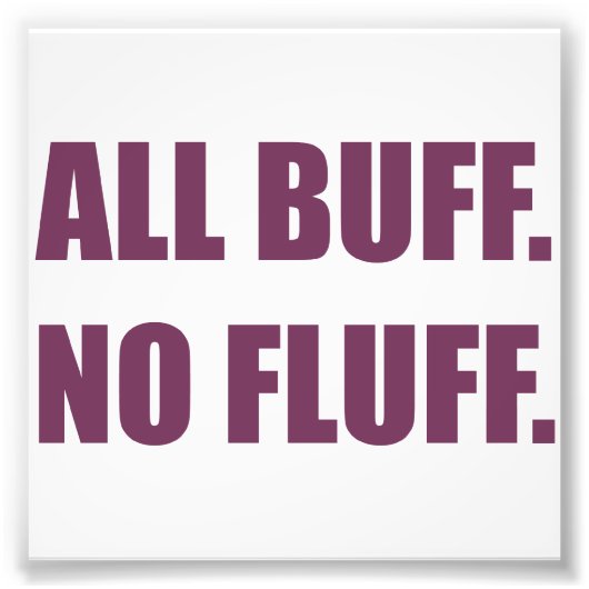 Alle Buff No Fluff Fat Hamster Kommerziell Fotodruck (Vorne)