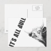 ALLE BULL POSTKARTE (Vorne/Hinten)