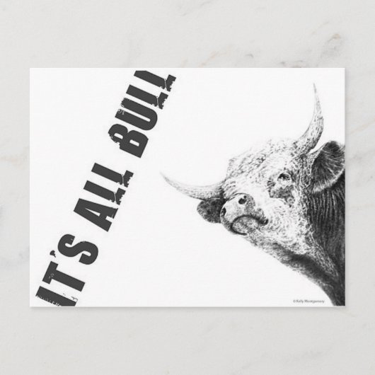 ALLE BULL POSTKARTE (Vorderseite)