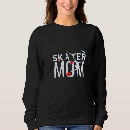 Alle Canadian Figure Skaten Mama Sweatshirt (Vorderseite)