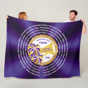 Alle Cheerleader Namen, Cheer Coach Geschenkideen, Fleecedecke