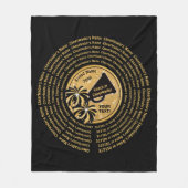 ALLE Cheerleader Namen, Cheerleader Coach Geschenk Fleecedecke (Vorderseite)