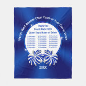 ALLE Cheerleader-Namen Cheerleading Coach Geschenk Fleecedecke (Vorderseite)