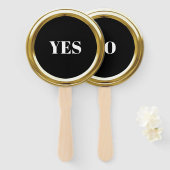 Alle Color Gold Frame Game Paddle Fächer (Vorne und Hinten)