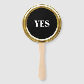 Alle Color Gold Frame Game Paddle Fächer (Vorderseite)