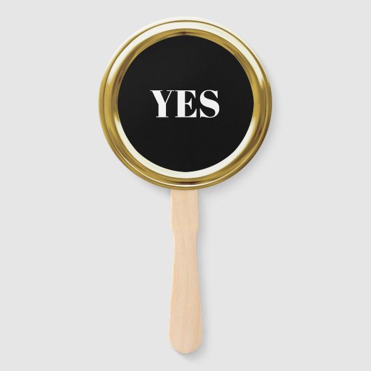 Alle Color Gold Frame Game Paddle Fächer (Vorderseite)