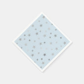 Alle Colour Napkins mit Imitaten Silver Stars Serviette (Ecke)