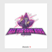 Alle coolen Kinder lesen Assistenzaufkleber Aufkleber (Blatt)