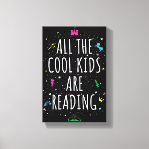 Alle Coolen Kinder lesen I Leinwanddruck