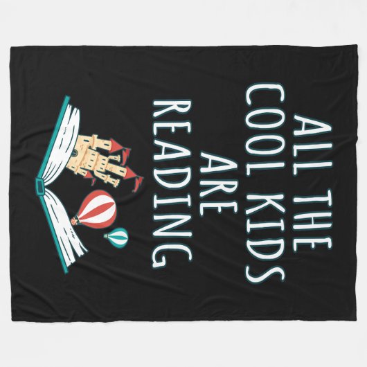 Alle Coolen Kinder lesen II Fleece Blanket (Vorderseite (Horizontal))