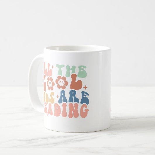 Alle Coolen Kinder lesen Kaffeetasse (Vorderseite Links)