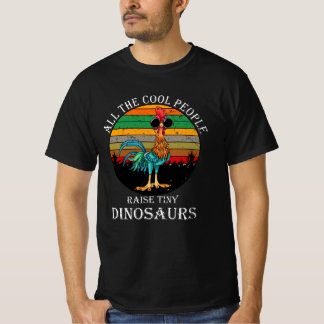 Alle Coolen Leute heben winzige Dinosaurier auf T-Shirt