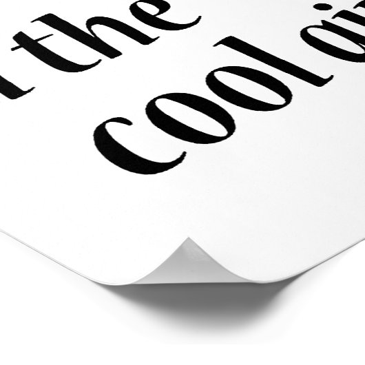 Alle Coolen Mädchen sind Lesben Poster (Ecke)