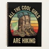 Alle coolen Mädchen wandern Retro Planer (Vorderseite)
