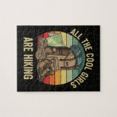 Alle coolen Mädchen wandern Retro Puzzle (Horizontal)