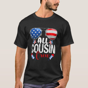 Alle Cousin Crew 4th July Patriotic Familienmatch T-Shirt