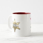 "Alle Cowgirl Diva müssen glücklich sein..." Zweifarbige Tasse (Vorderseite Links)