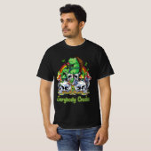 Alle Croaks Froschsaug Pilzpilz ästhetische Babybe T-Shirt (Vorne ganz)