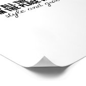 alle Damen in einem Ort mit Stil und Anmut Poster (Ecke)