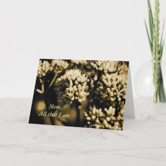 Alle, dass ich Karte der Mutter Tagesbin