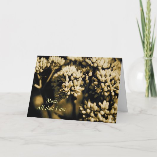 Alle, dass ich Karte der Mutter Tagesbin (Vorderseite)