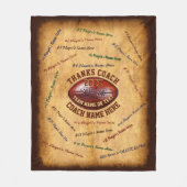 Alle der Fußball-Trainer-Geschenke des Spielers, Fleecedecke (Vorderseite)