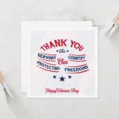 Alle, die bedient haben, ehren karte (Vorderseite/Rückseite Beispiel)