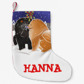 ALLE, die ICH FÜR Weihnachten - Chow-Chow Kleiner Weihnachtsstrumpf (Vorderseite)