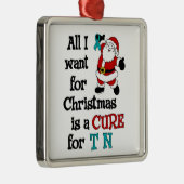 Alle, die ich für Weihnachten… TN will Silbernes Ornament (Rechts)