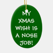 Alle, die ich für Weihnachten will, ist Keramik Ornament (Hinten)