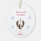 Alle, die ich für Weihnachten will, ist Richie Keramik Ornament (Links)