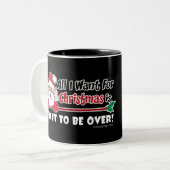 Alle, die ich für WeihnachtenBah Humbug-lustiges Zweifarbige Tasse (Vorderseite Links)