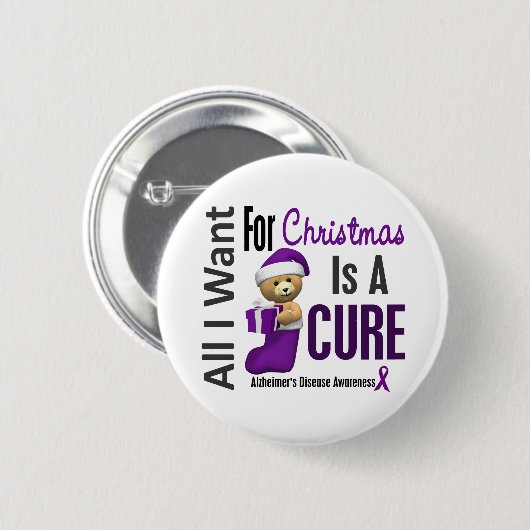 Alle, die ich für Weihnachtsalzheimer Krankheit Button (Vorne & Hinten)