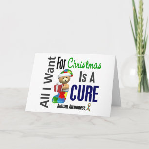 Alle, die ich für Weihnachtsautismus will Feiertagskarte