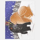 ALLE, die ICH FÜR Weihnachtschow-chow Fleecedecke (Vorderseite)
