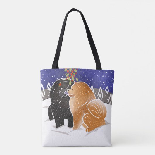 ALLE, die ICH FÜR Weihnachtschow-chow Tasche oder (Rückseite)