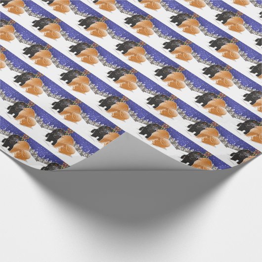 ALLE, die ICH FÜR Weihnachtschow-chowe Geschenkpapier (Ecke)