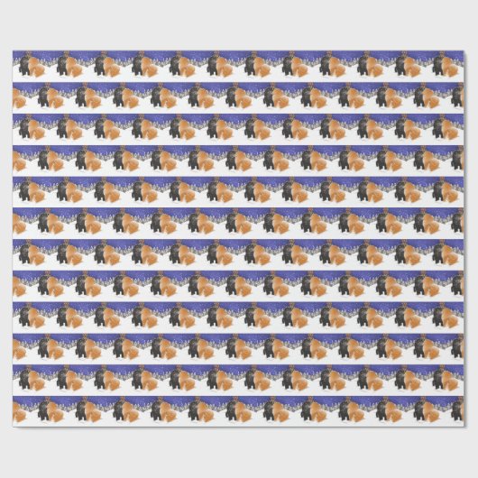 ALLE, die ICH FÜR Weihnachtschow-chowe Geschenkpapier (Flach)