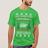 Alle, die ich für Weihnachtskreuzendes hässliches T-Shirt (Vorderseite)