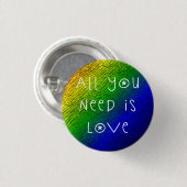 Alle, die Sie benötigen, ist Liebe Button (Vorne & Hinten)