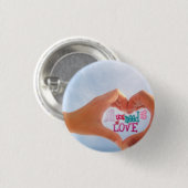 Alle, die Sie benötigen, ist Liebe Button (Vorne & Hinten)
