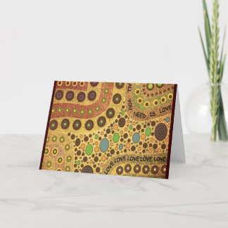 Alle, die Sie benötigen, ist Liebe-Gruß-Karte Karte