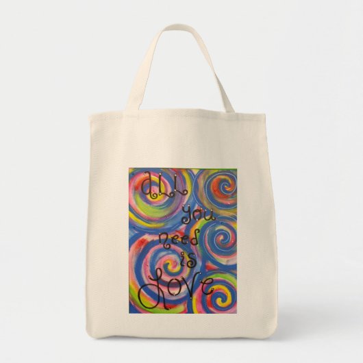 "Alle, die Sie benötigen, ist Liebe-" Tasche (Vorne)