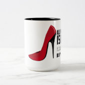 Alle, die Sie benötigen, ist Liebe-Tasse Zweifarbige Tasse (Mittel)