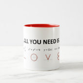 Alle, die Sie benötigen, ist Mathe-Formel-Tasse Zweifarbige Tasse (Mittel)