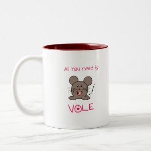 Alle, die Sie benötigen, ist Wühlmaus Zweifarbige Tasse