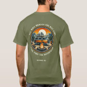 Alle, die wandern sind nicht verloren - Camping T  T-Shirt (Rückseite)